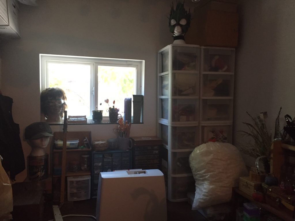 Crafting/Sewing Room: Reorganized.