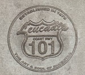 Leucadia/Pacific Coast Hwy 101 Sidewalk Logo